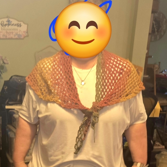 Colorful Crochet Shawl - Picture 2 of 2